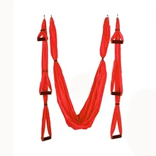 Подвесной гамак для йоги качели новейший многофункциональный анти-гравитационный Йога-гамак ремни для йоги тренировочный гамак для йоги для спортивных красный