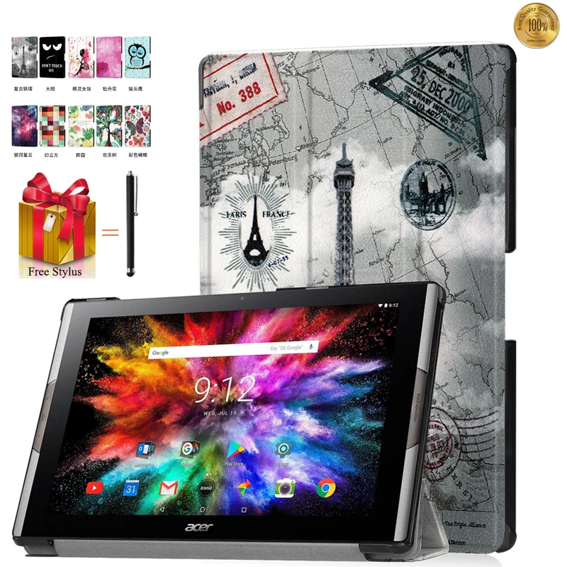 Чехол для acer Iconia Tab 10 A3-50 1 ''откидная крышка A3-A50 планшет 3 раза чехлы из