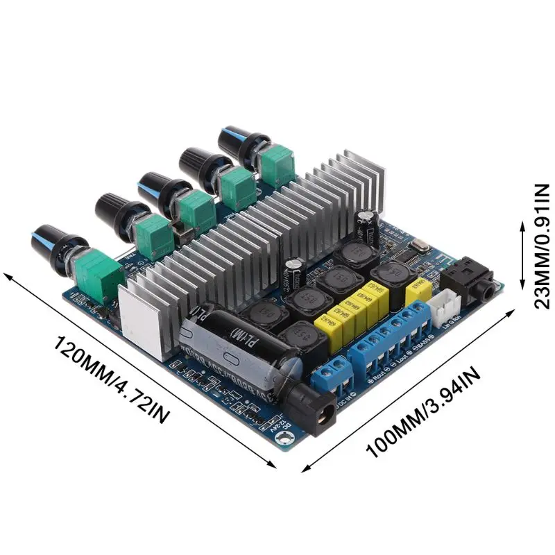 

TPA3116 High Power Bluetooth Amplifier Digital Audio Board with Adjustable Volume DC 12-24V