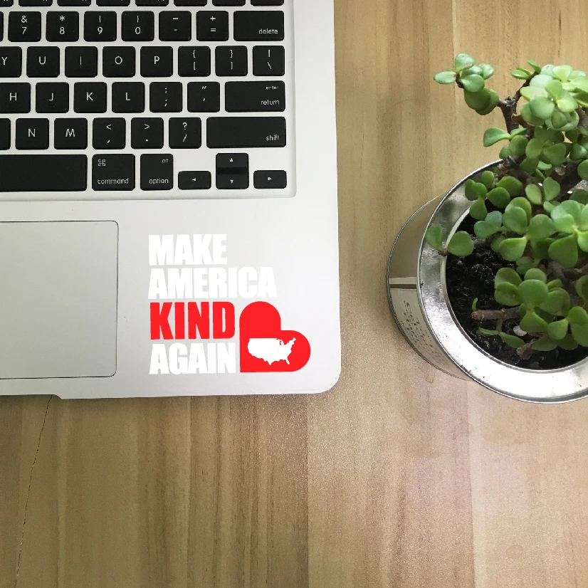 Make America Kind Again Decal Laptop Decor