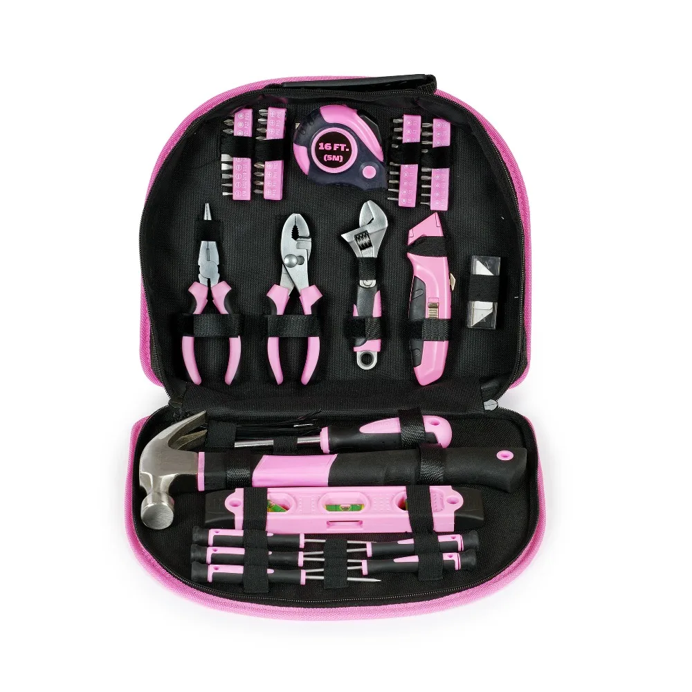 £28.23 Workpro 103pc Pink Tool Set Ladies Hand Tool Set With