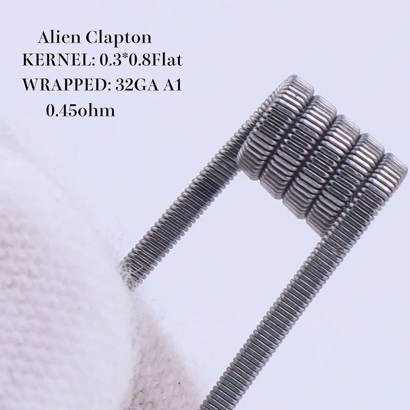 XFKM a1 316 плоский витой провод плавленый Clapton катушки улья предварительно завернутый провод Alien Mix Twist Quad Tiger нагревательный Rda катушка
