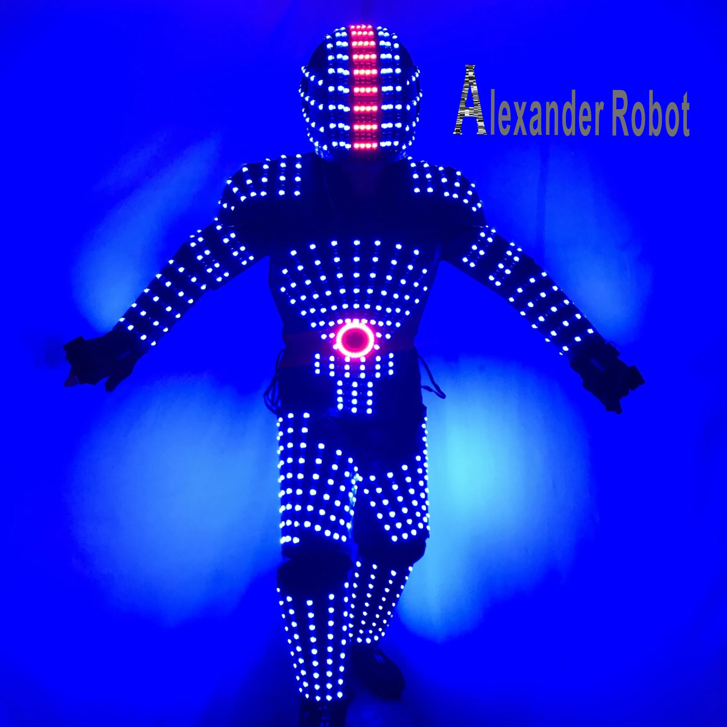 Led Robot Costume Led Vestiti Dei Vestiti Led Robot Vestiti Bianco Oro Luce Robot Led Robot Costume Led Robot Suitrobot Suit Aliexpress
