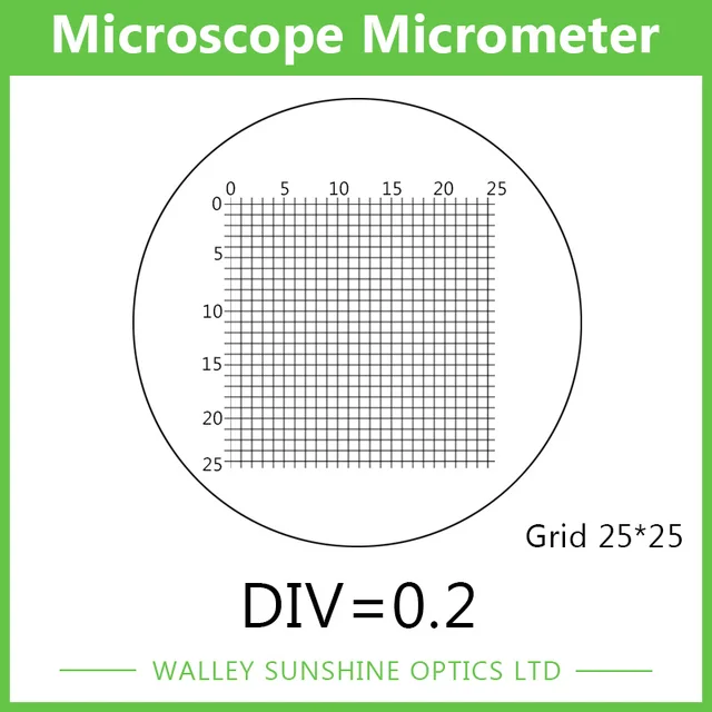 Buy Microscope Micrometer Calibration Glass Slide DIV