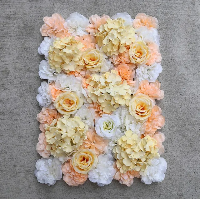 Artificial Silk Rose Flower Wall Decoration Party Decorative Artificial Silk Rose Flower Wall Decoration Party Decorative Hydrangea Wedding Backdrop 40x60cm