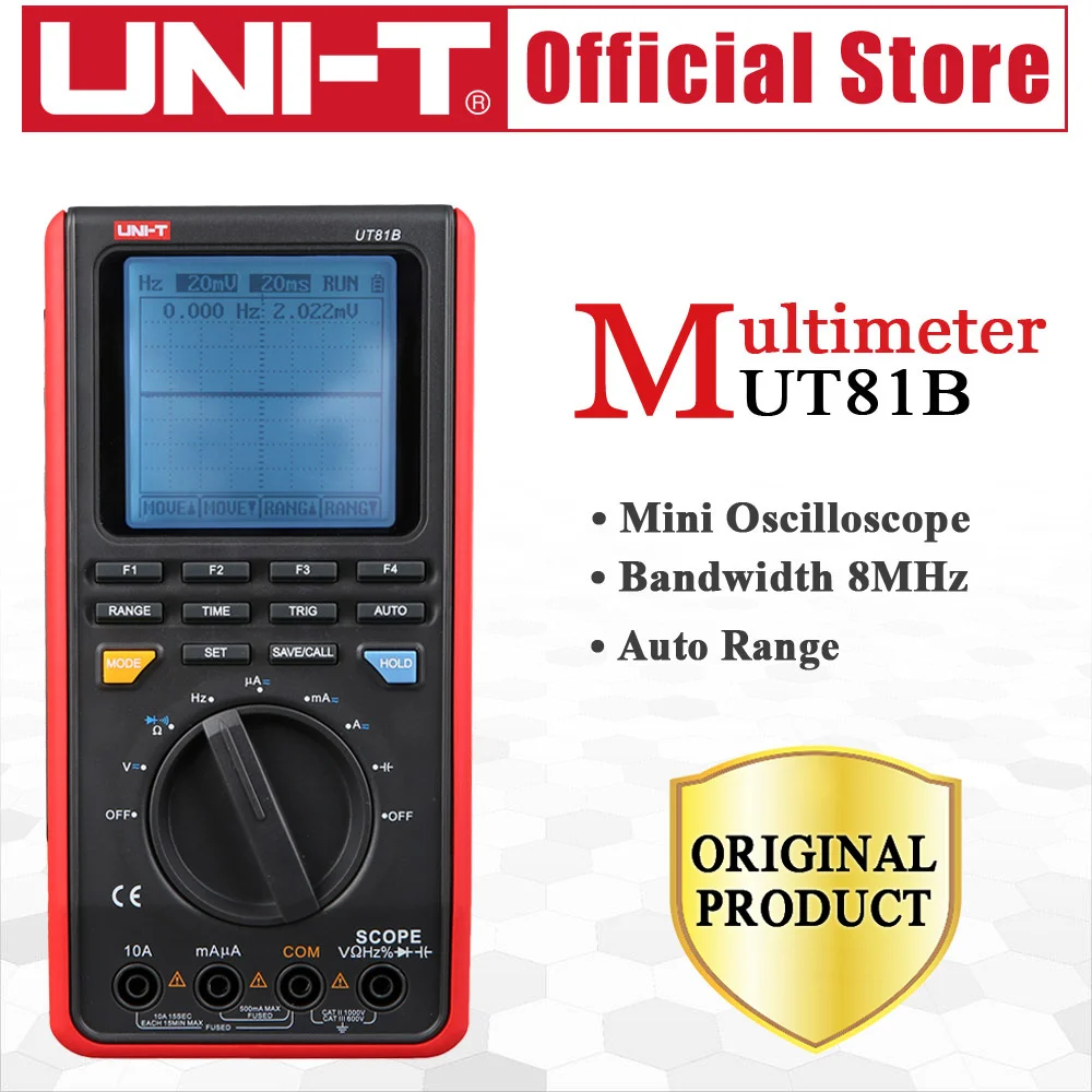 UNI T UT81B Mini Oscilloscope Multimeter 8MHz USB Interface PC Connect