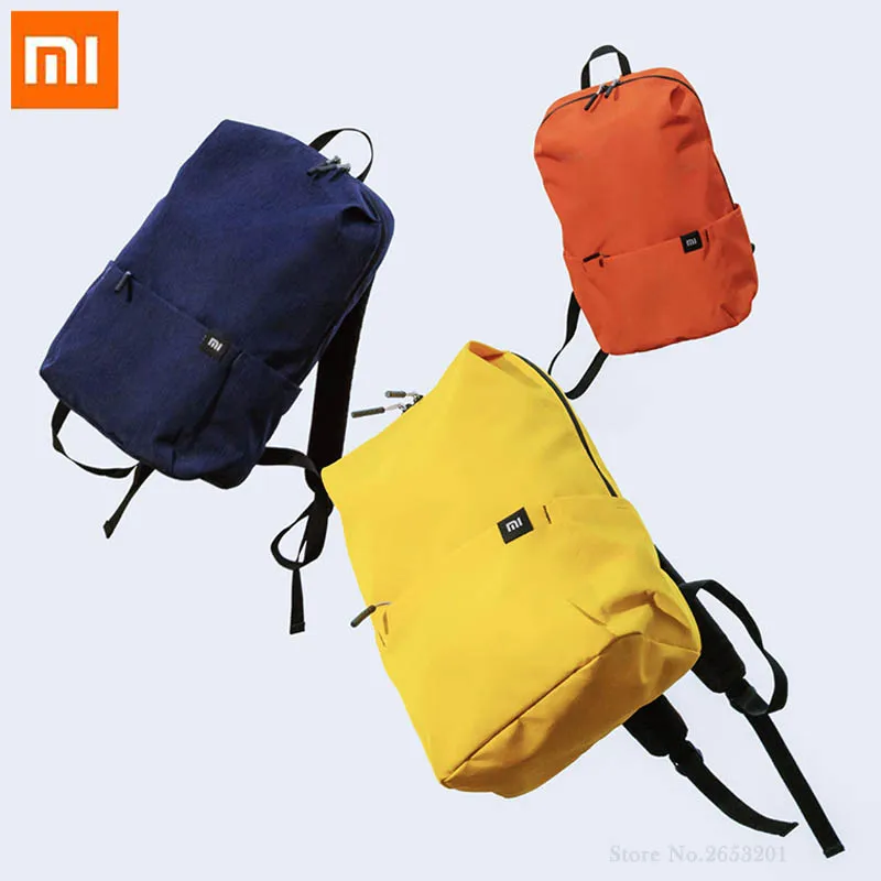 

Xiaomi Backpack Leisure Sports Light Bags Small Package Knapsack Travel Bag 8 Colors Colorful Shoulder Rucksack For Men Women