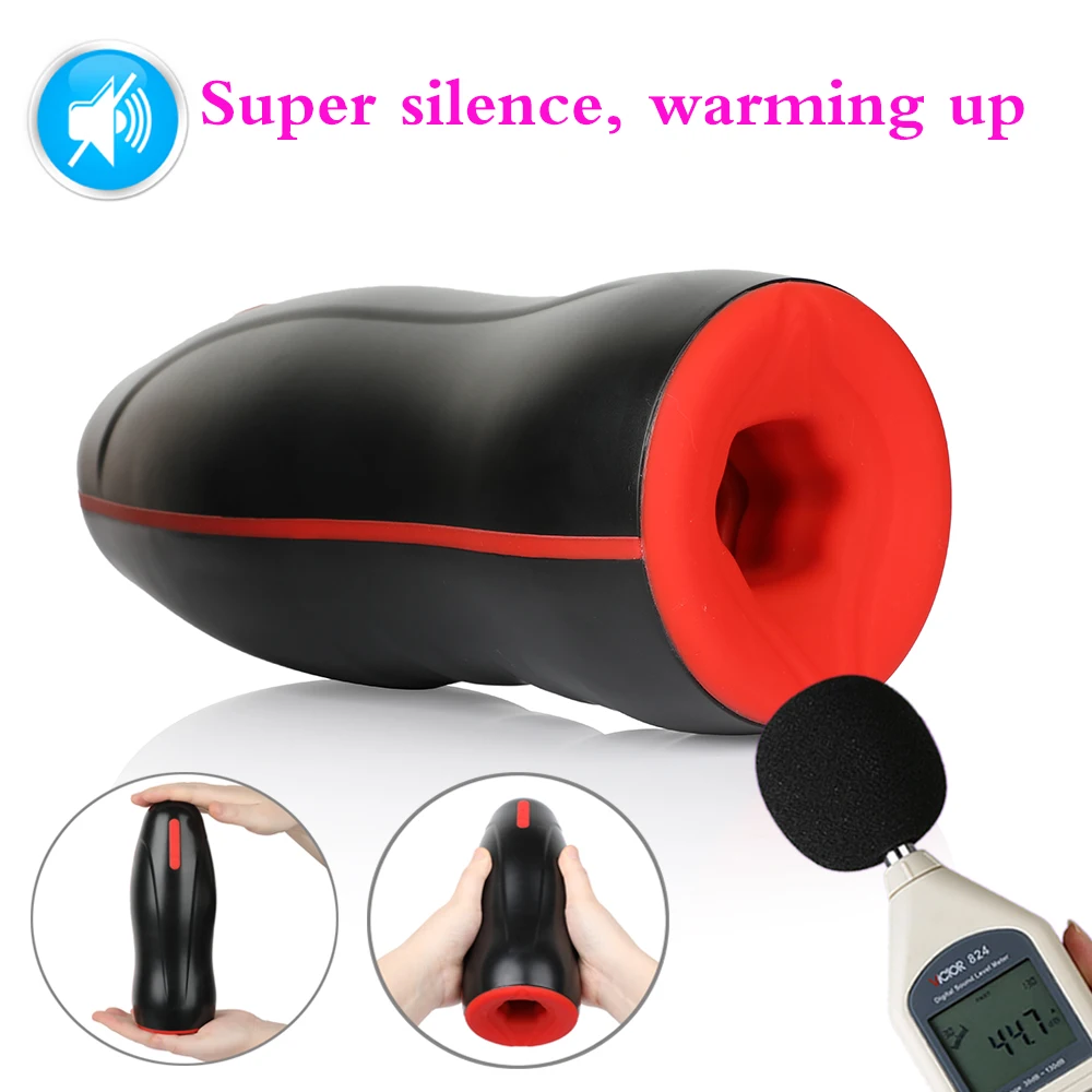 Automatic Rotation and Telescopic Male Masturbator Intelligent Voice Interaction Sex Machine Heatin