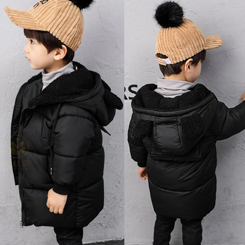 Г. Зимние куртки для мальчиков, пальто для мальчиков детская теплая хлопковая верхняя одежда с капюшоном, пальто для мальчиков, одежда детская куртка От 1 до 6 лет