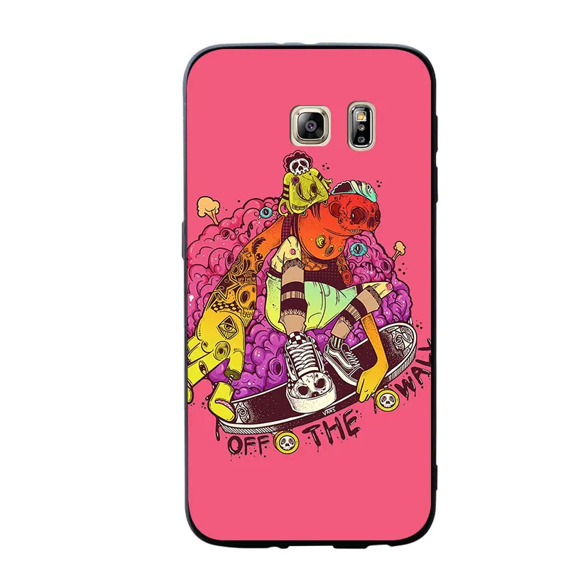 Граффити личность чехлы крышка для samsung Galaxy S10 e S9 S8 S7 S6 край плюс мягкий