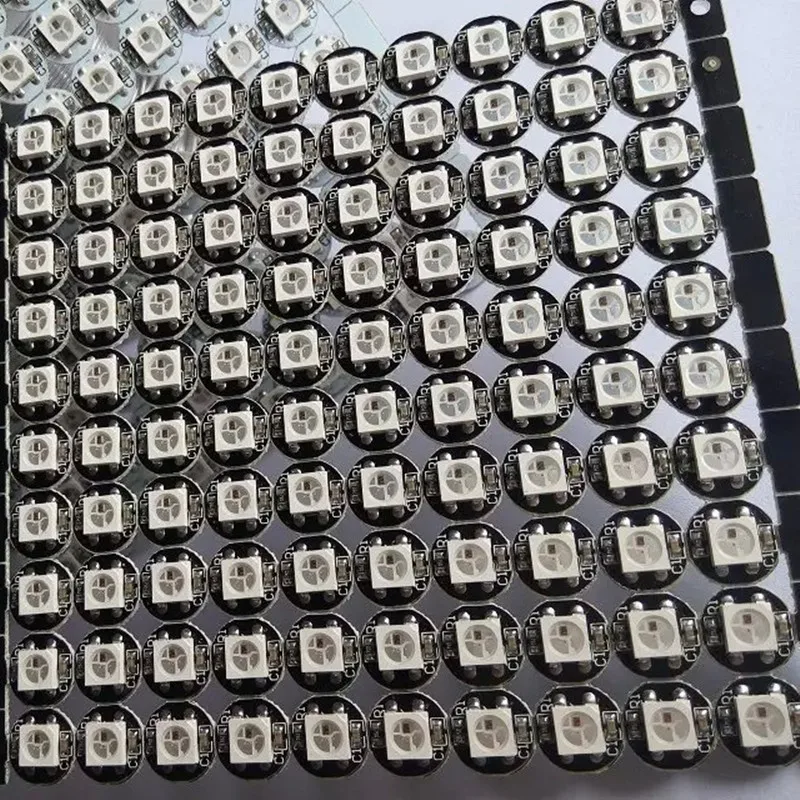 Горячая 100 шт. WS2812B светодиодный индивидуально адресуемый WS2811 IC rgb белый/черный 2812b светодиодный радиатор(10 мм* 3 мм) 5050 SMD RGB встроенный