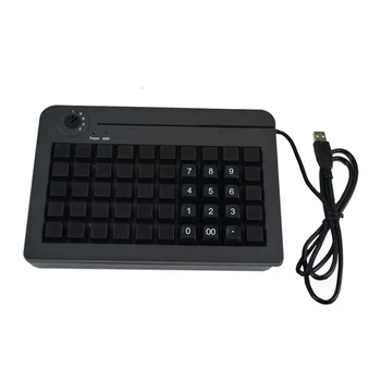 

KB50 Mini Keyboard Programmable 50 keys with numbers USB port for retail shops gas station