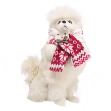 Рождественские теплые шарфы для собак миска для щенка галстук ошейники для собак кошачий шарф зимние аксессуары товары для домашних животных для щенка