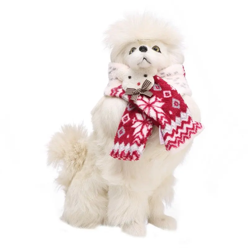 

Christmas Warm Pet Dog Scarves Puppy Bow Tie Dogs Collars Cat Scarf Winter Accessories Products for Pets For Puppy