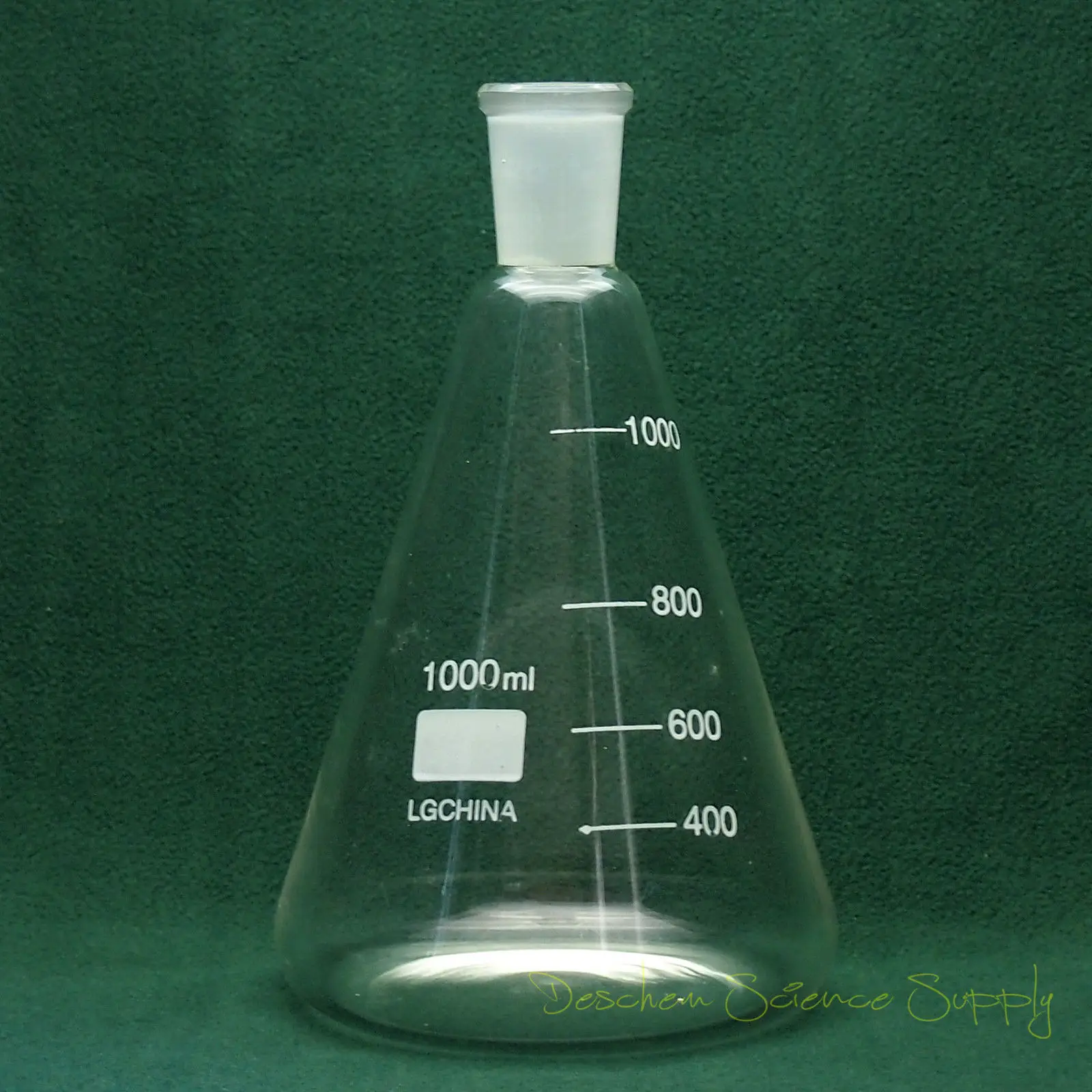 1000 мл, 24/40, стеклянная колба Erlenmeyer, 1л, коническая бутылка, посуда для химической лаборатория