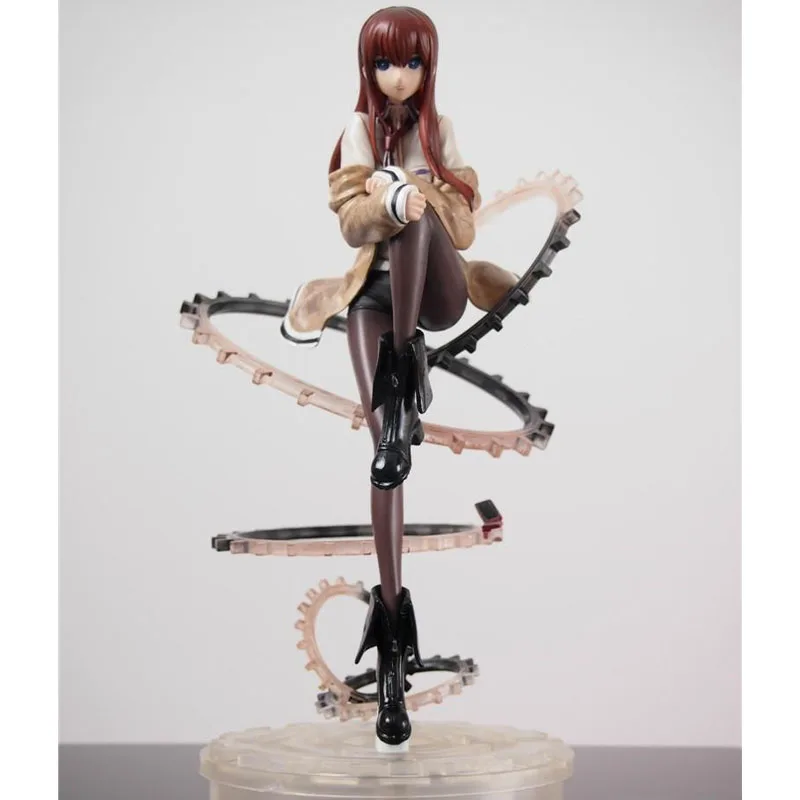 Free Shipping Cool 9 Steins Gate Makise Kurisu 1/8 Scale PVC Action Figure Collection Model Toy Christmas Gifts SG014