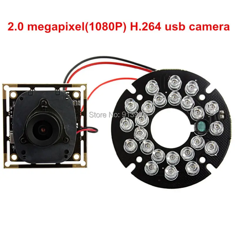 2mp1080p H.264 30fps CMOS AR0330 Широкоугольный 2.8 мм объектив день инфракрасного ночного видения ИК-USB модуль камеры с микрофон Микрофон