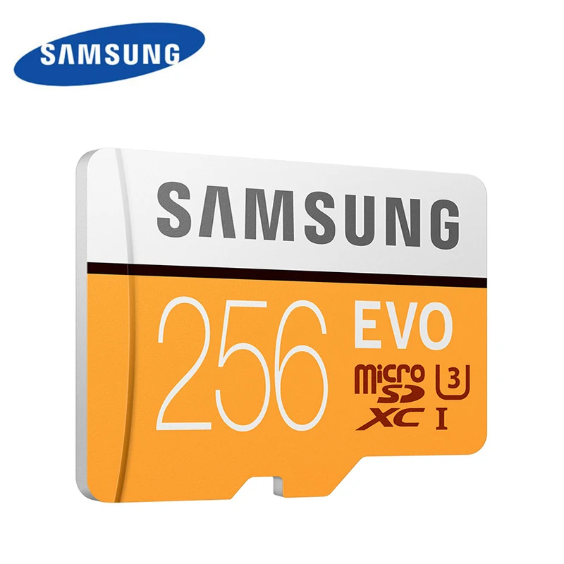 Оригинальный бренд SAMSUNG Micro SD карта флэш памяти TF UHS 1 Microsd КЛАСС 10 SDHC SDXC EVO 256 ГБ/128
