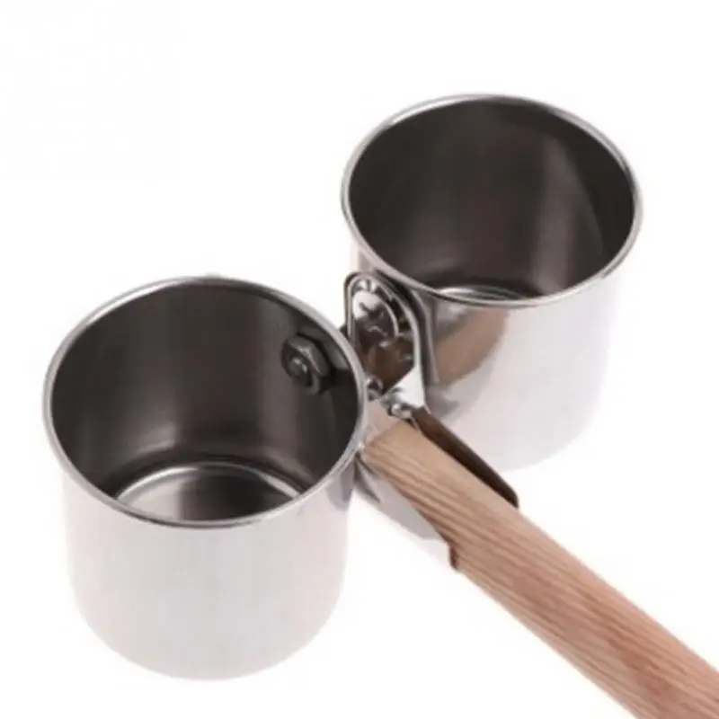 

Bird Feeder Cups Food Water Feeding Bird Double Cups With Clip Stainless Steel Parrot Cage Stand Bird Supplies 2018 Hot New #927