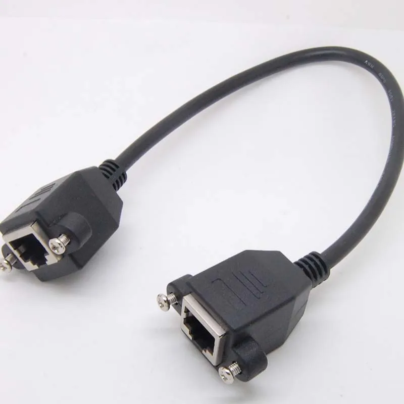 10 قطعة إيثرنت Lan الإناث إلى الإناث شبكة كابل RJ45 تمديد محول + 4 xscrew