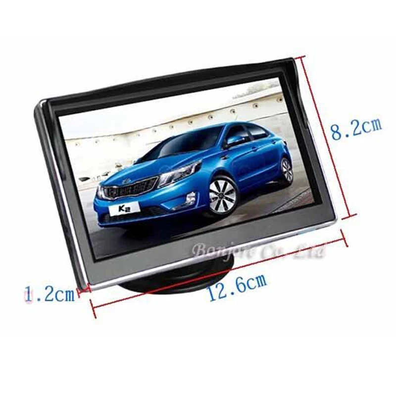 Зеркало монитор hd 5 &quotTFT 800x480 Hd и система заднего вида CCD камера с ночным видением