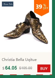 Christia Bella/деловые мужские модельные туфли из натуральной кожи с острым носком; Свадебная официальная обувь с металлическим носком; офисные туфли на высоком каблуке