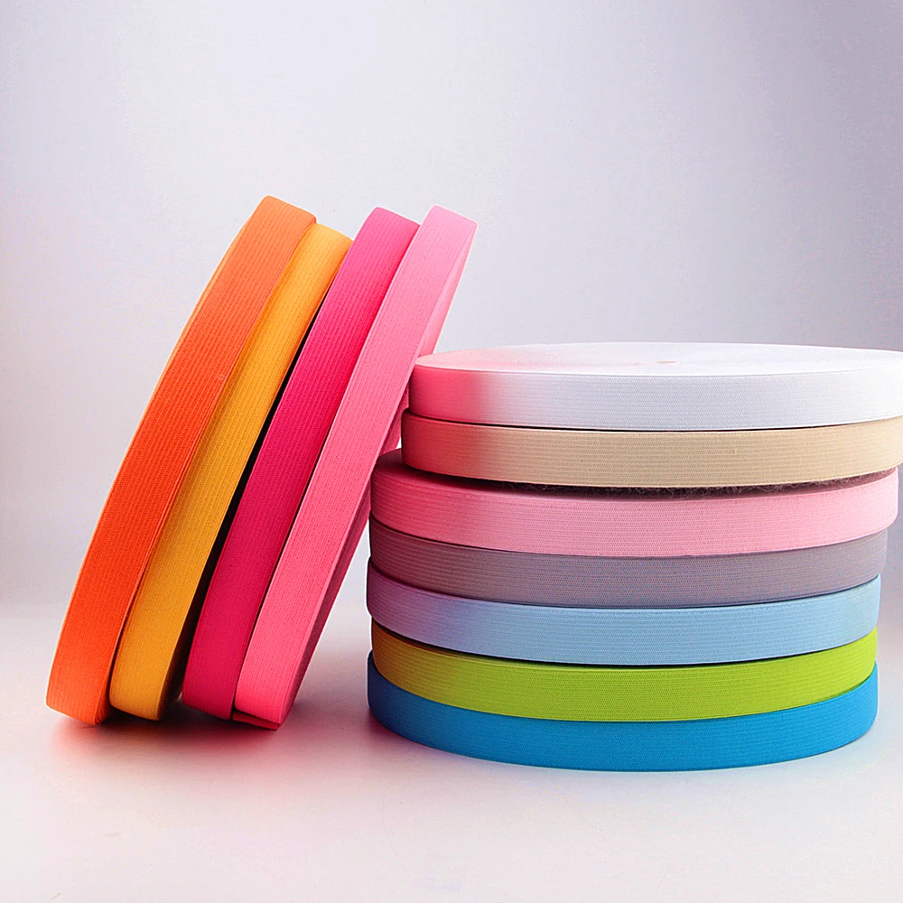 2cm 40M Color Elastic Bands Rope Rubber Band 20mm Flat Sewing Rubber