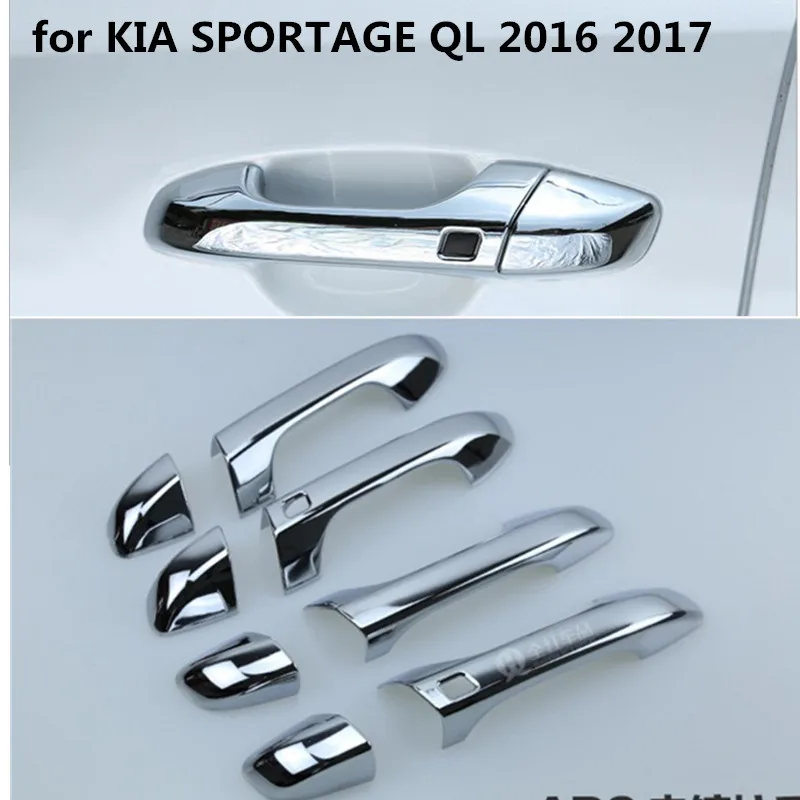 Аксессуары подходят для KIA SPORTAGE QL 2016 2017 хромированная крышка боковой дверной