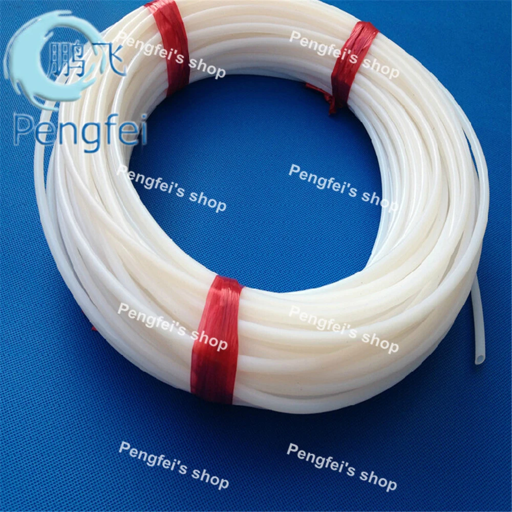 

Free shipping 50m inner diameter 5mm outer diameter 6mm 5*6mm white teflon tube teflon hose polytef tube PTFE tube
