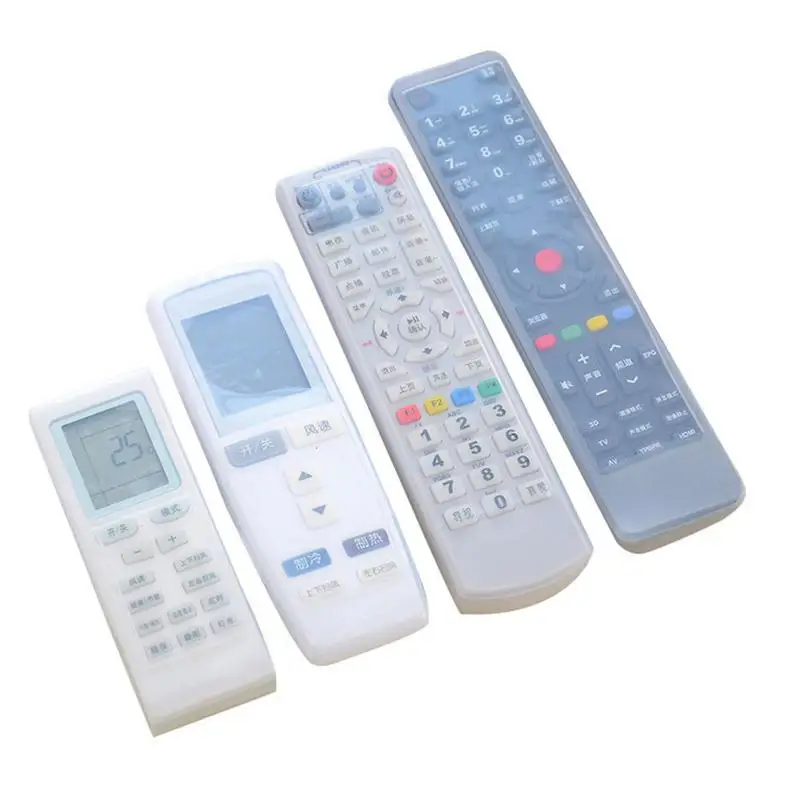 

4 Sizes Silicone TV Remote Control Case Cover Video AC Air Condition Dust Protect Storage Bag Anti-dust Waterproof Cover