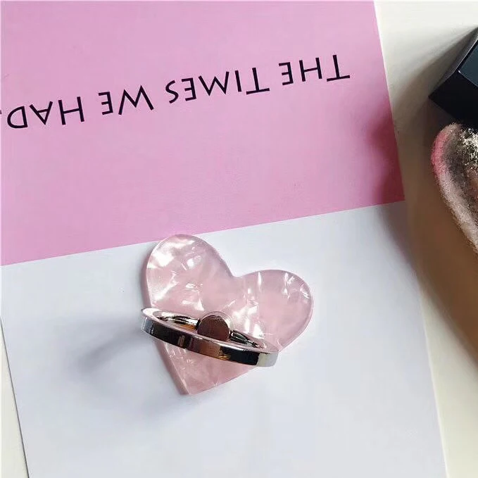 Finger Ring Mobile Phone Smartphone Stand Holder For iPhone X 8 7 6 shell Heart Smart Phone IPAD Mount Stand  (6)