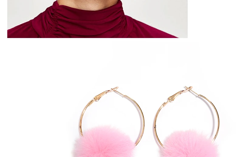 AYAYOO Fashion Woman Earrings 2018 Handmade Ethnic Simple Brincos Big Fringe Earrings Hoop Boho Pom Pom Earings Jewelry  (2)