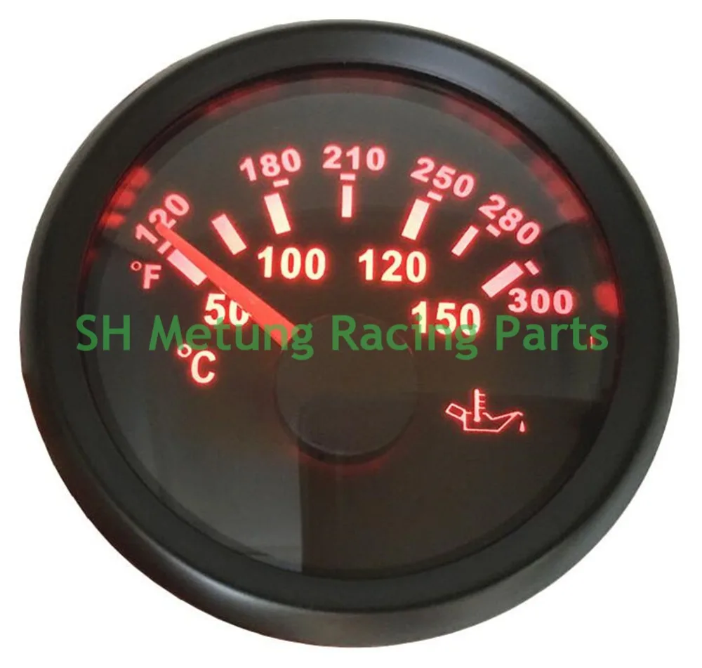 1pc 52mm Pointer Oil Temperature Meters 50 150 Degree Oil Temp Gauges 9