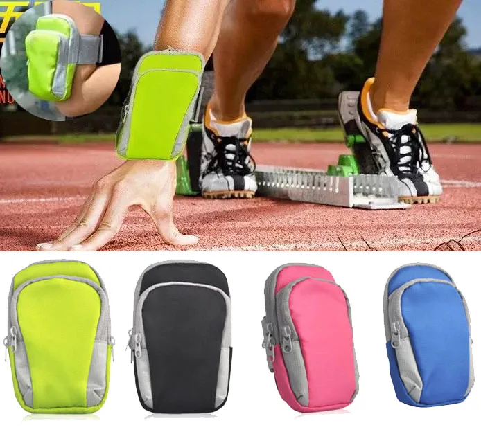 Outdoor Sport Running Arm Bag Wrist Pouch Exercise Jogging Gym