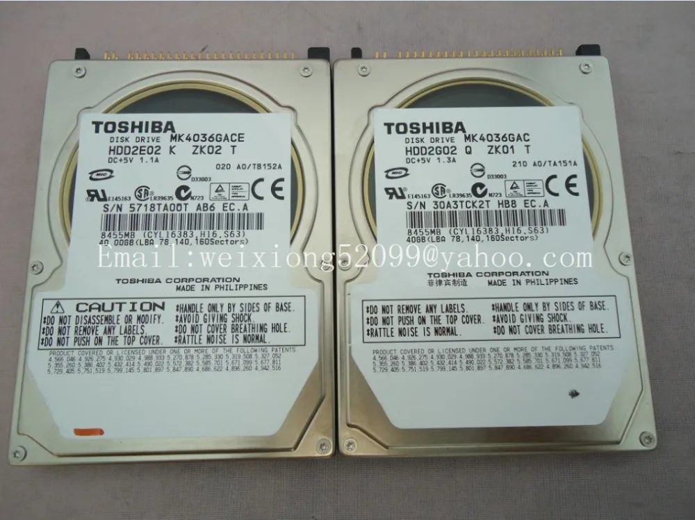 TOSHI MK4036GAC MK4036GACE диск HDD2E02 2G02 DC+ 5 V 1.3A/1.1A 40 GB 8455 MB для mercedes-benz жёсткий диск для автомобиля навигационные системы