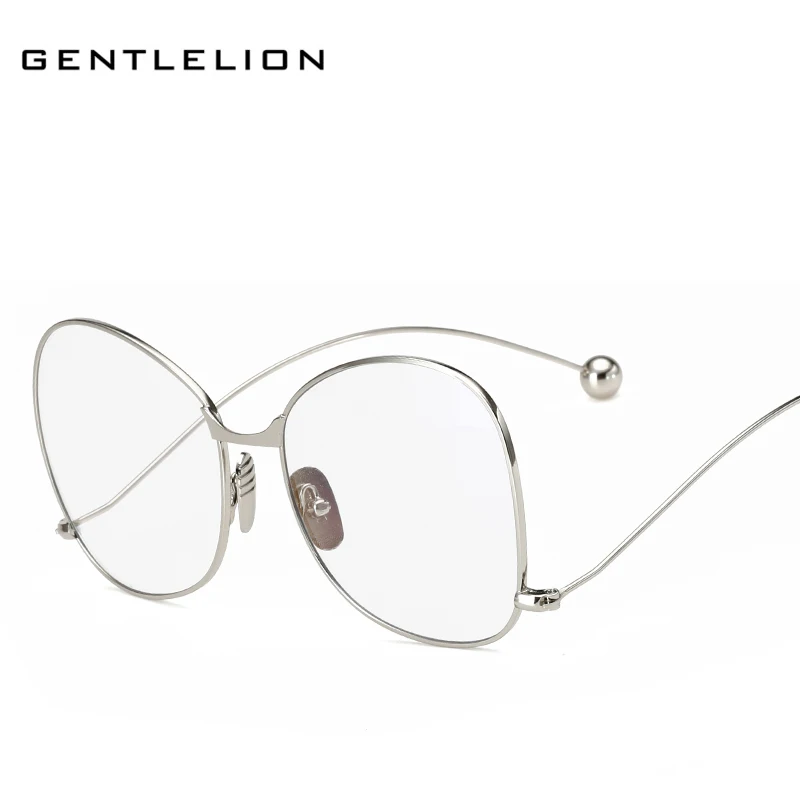 New Brand Designer Oversized Oval Eyeglasses Mental Frame Vintage for Women Unisex Eyeglass