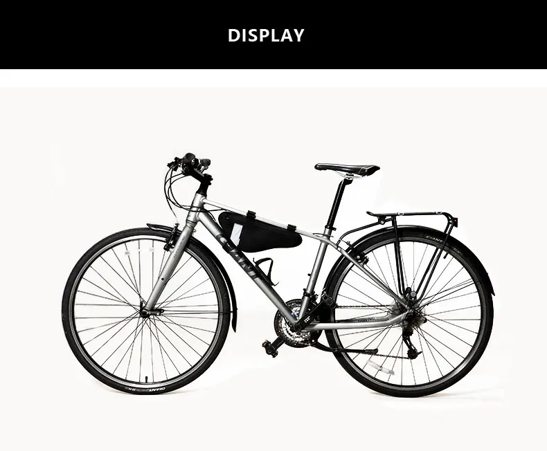 Cheap Roswheel Sahoo Series Bike Bicycle Cycling Saddle Bag Rear Seat Bag Top Tube Front Frame Bag Triangle Pannier Pack 5