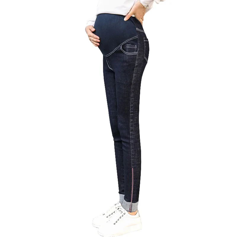 Denim Jeans Maternity Pants For Pregnant Women Nursing Prop Belly Pants ...