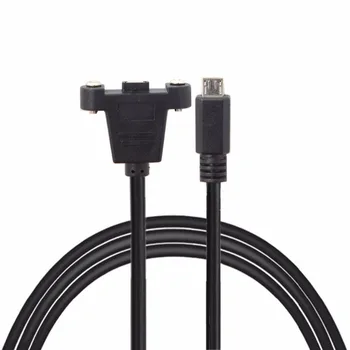 

10PCS/0.5m 3m 5m Micro USB 5Pin Male to Female Extension Panel Mount Type Cable with Screws