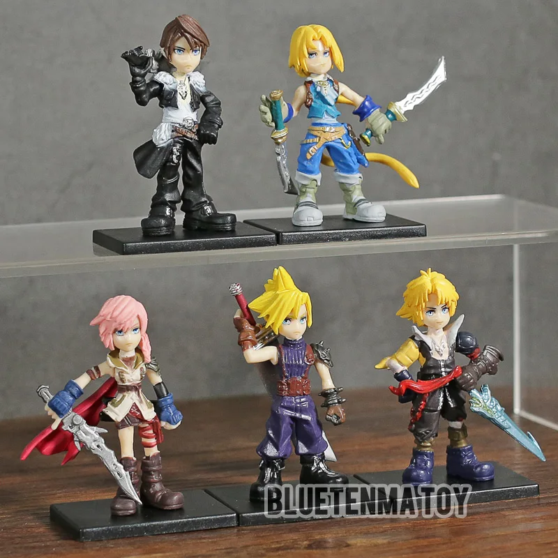 

5pcs/set Final Fantasy Figure Toys Character FF Solid set PVC Action Figures Model Toy Dolls