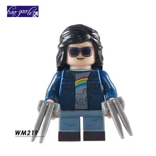 Haogale 100 шт. wm219 Лаура Кинни x-23 DIY Конструкторы один Super Heroes X-Man Logan фильм здания Конструкторы игрушечные лошадки для детей
