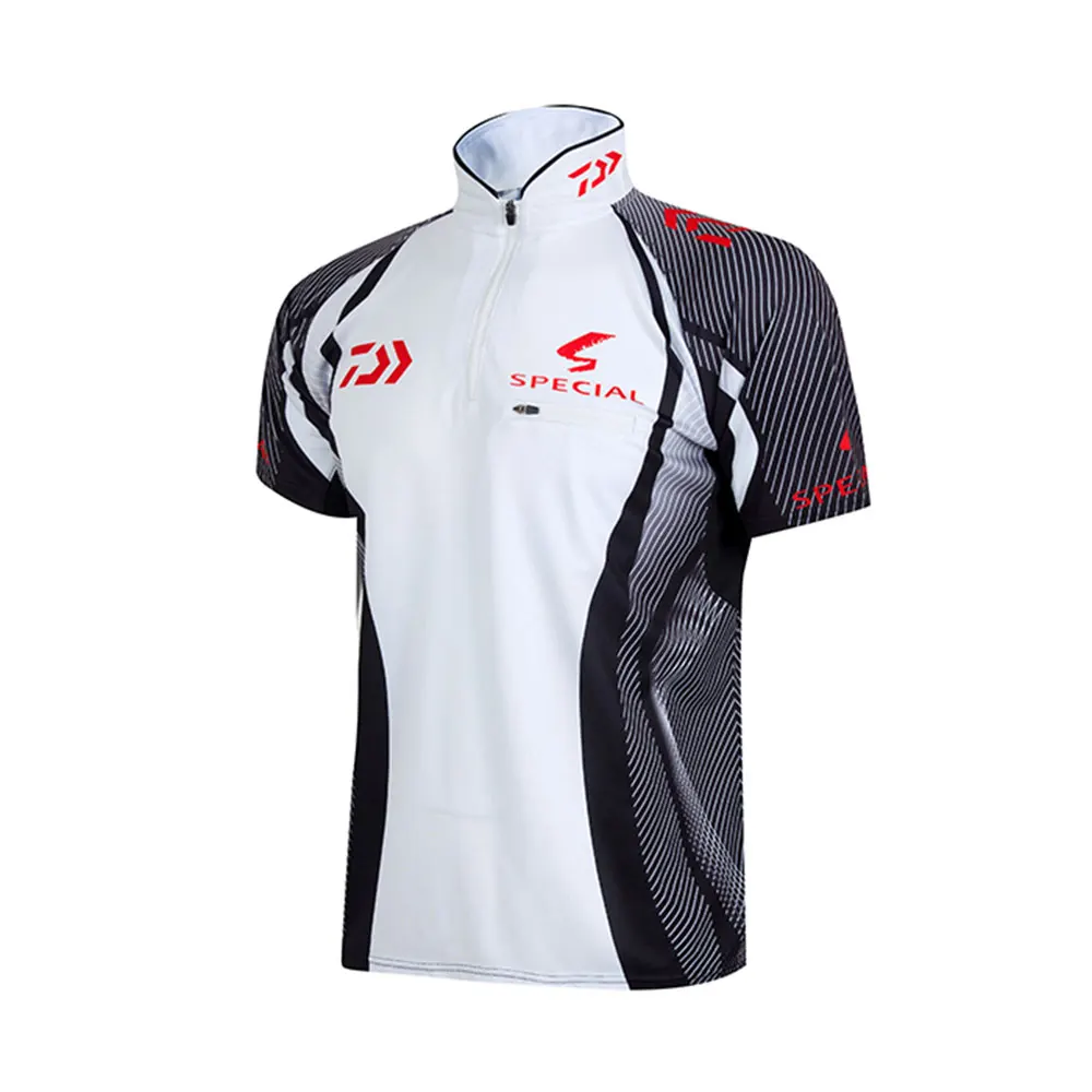 

2 Color Outdoors Fishing Clothes Vests Man Short Sleeve Quick-Drying Breathable Anti-UV Sun Protection Wicking Daiwa Shirt