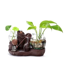 Горелка креативная домашняя курильница для благовоний горелка Декор для дома керамическая подставка для ароматических палочек курильница+ 10 шт. пирамидки благовоний