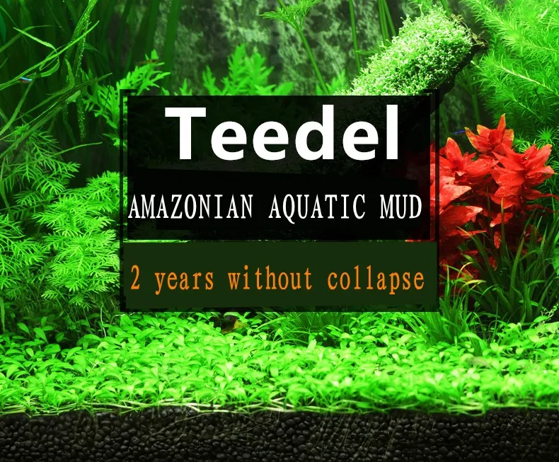 Teedel аквариум Амазон кислота водные грязь дно песок для водорослей бак Ландшафтный питательный Богатая почва естественная красота