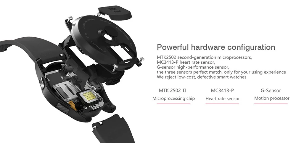 DTNO.I G8 Smartwatch Phone 1.2 inch Bluetooth 4.0 Heart Rate / Blood Pressure Monitor Remote Camera Pedometer