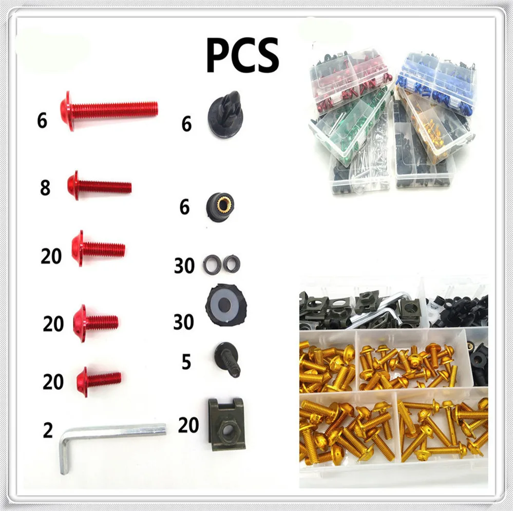 

Motorcycle Fairing Bolts box Fastener Clips Screw Nuts For YAMAHA YZF R15 XT660 X R Z TMAX 500 530 TMAX500 530 250