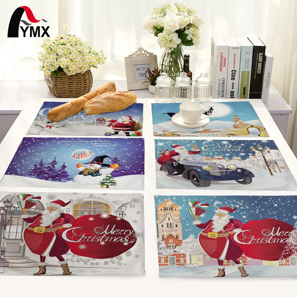 

Christmas Table Mat Christmas Table Napkin Holiday Decoration Placemat Santa Claus Table Mat Dining Accessories