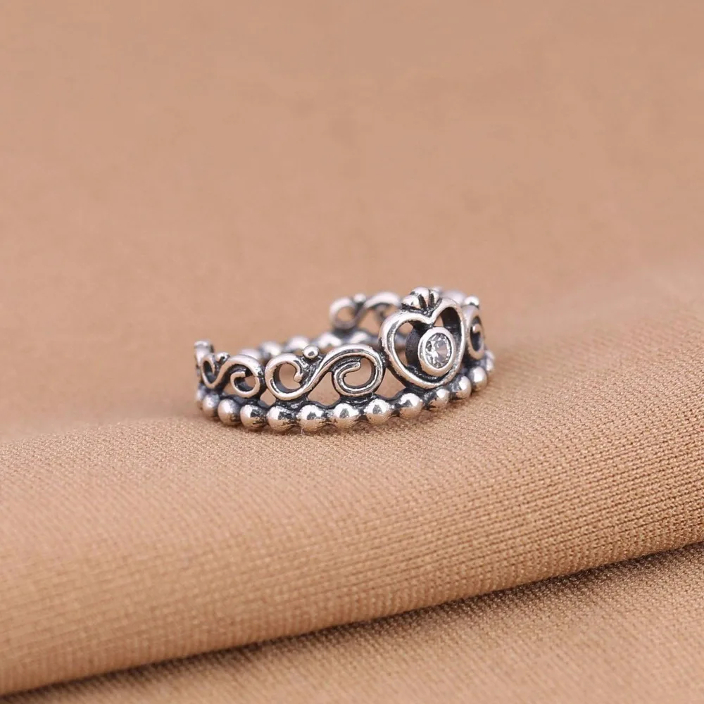 925 sterling silver oxidic font b princess b font font b crown b font font b