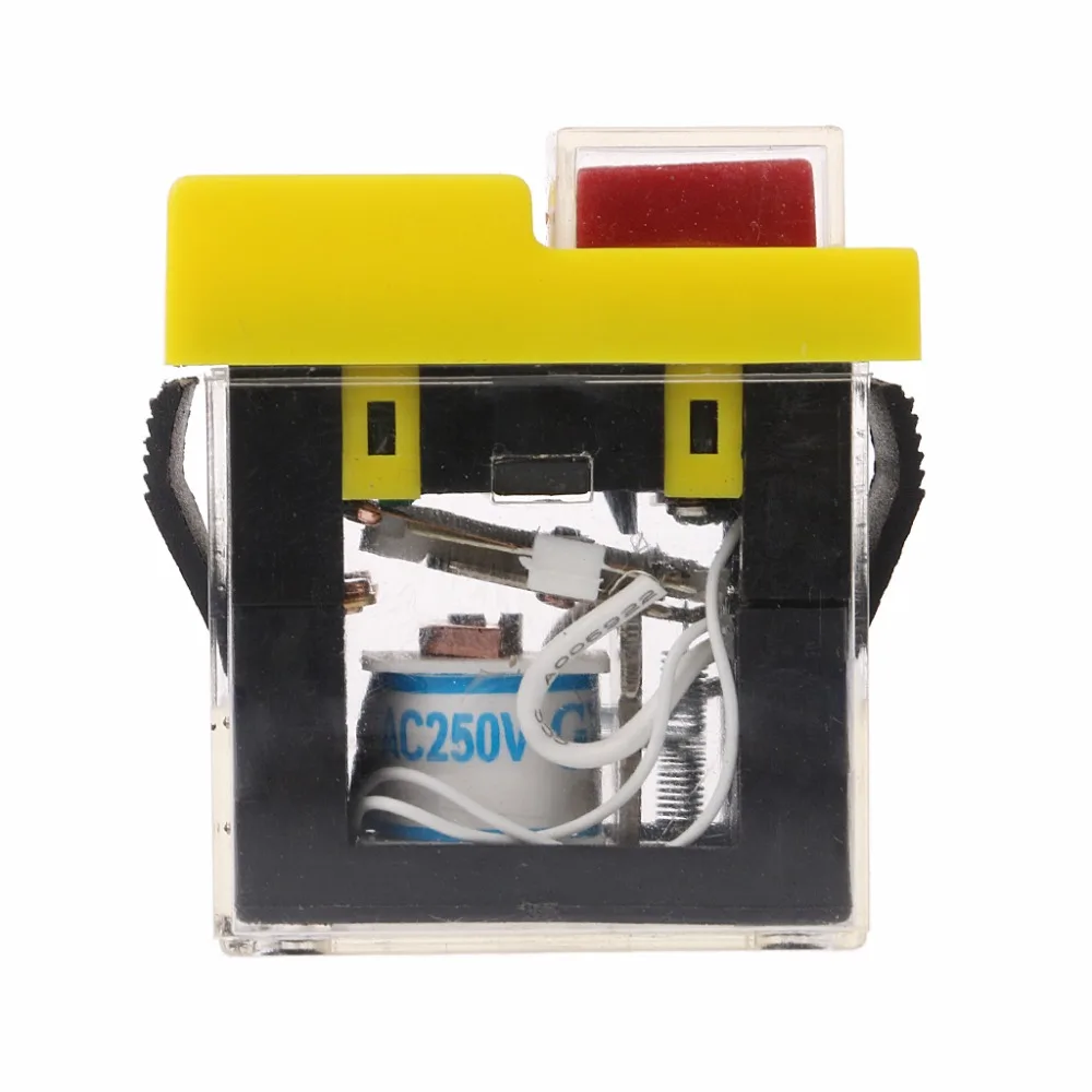 

New Style AC 250V 6A Waterproof Electromagnetic Push Button Machine Saw Cutter Drill On Off High Quality