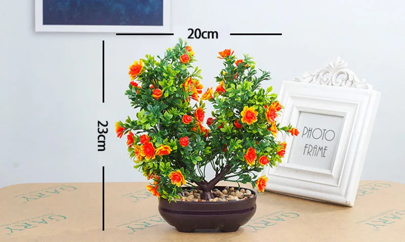Flone Artificial Plants Home Decoration Nordic Green Plant Flower Bonsai Fake Plants Potted Wedding Garden Decoration Accessori  (3)